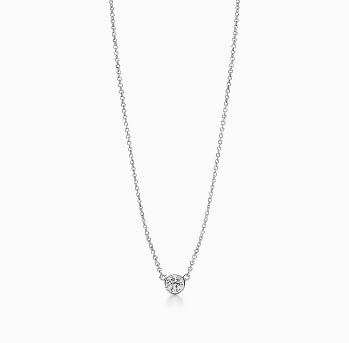 티파니앤코 티파니 바이더야드 엘사퍼레티 플래티넘 0.19ct 목걸이(가격 최종)