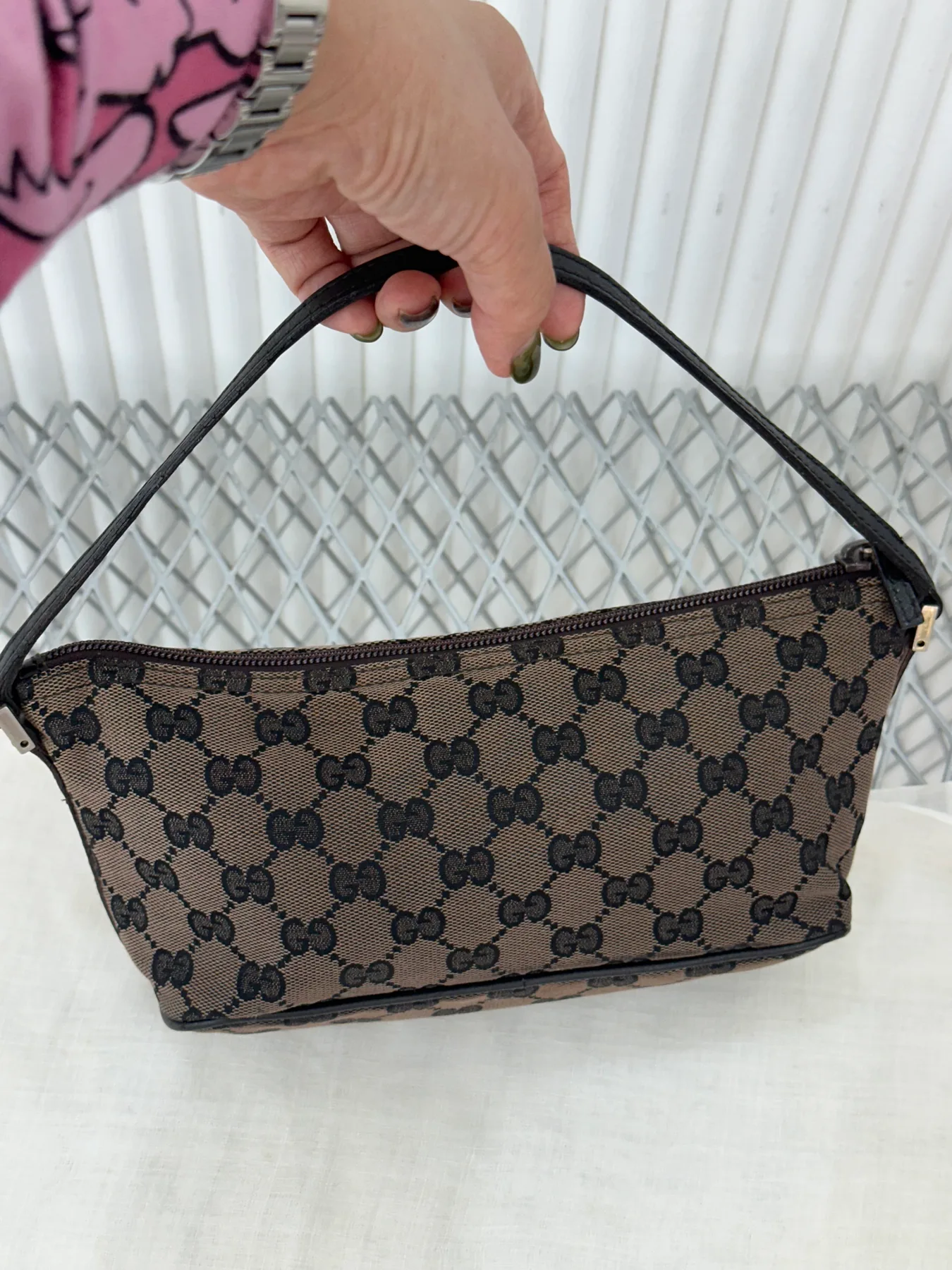 구찌 GUCCI GG 캔버스 미니 백 사진 6