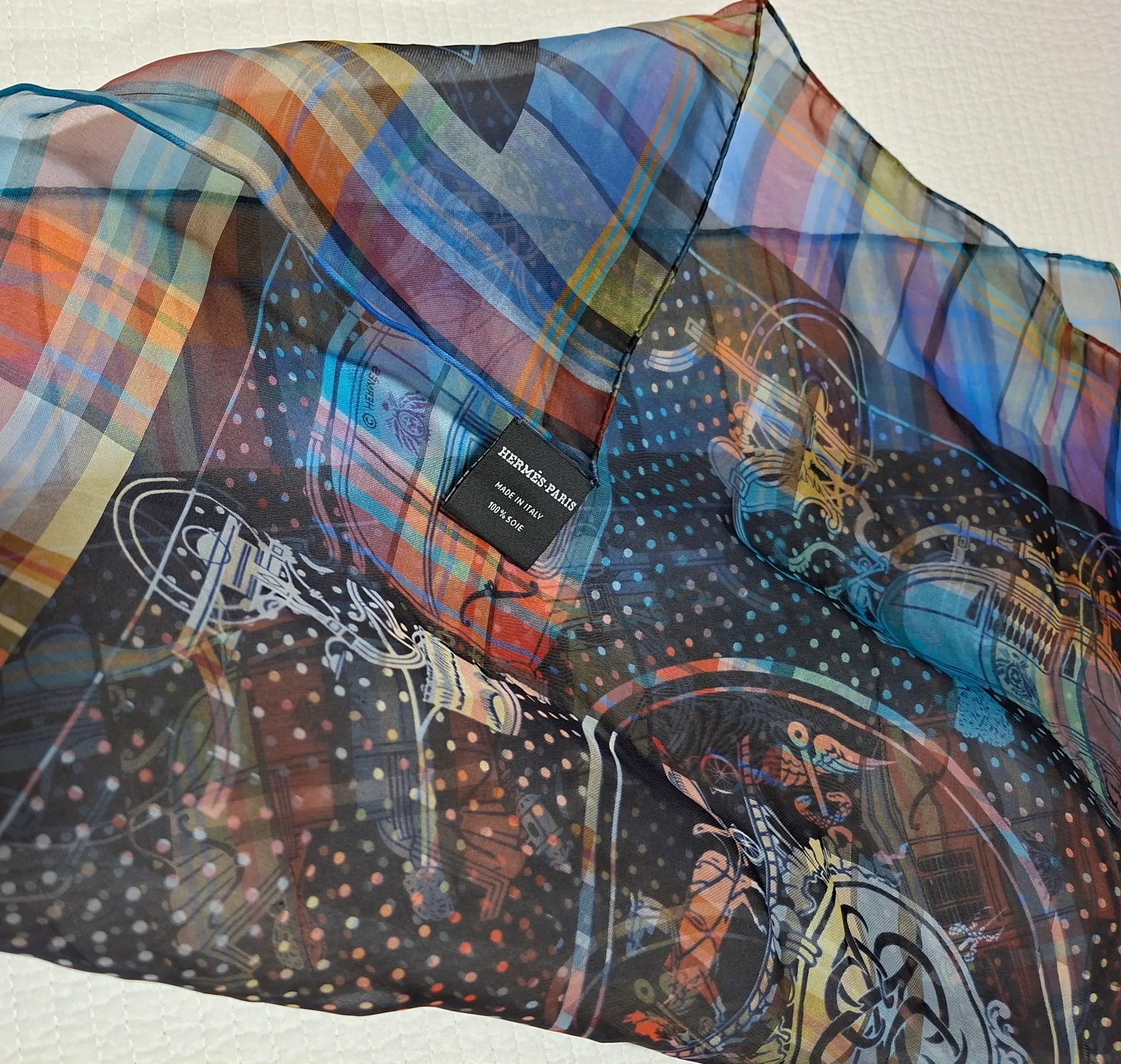 에르메스 마드라스 스카프 55×55 사진 4
