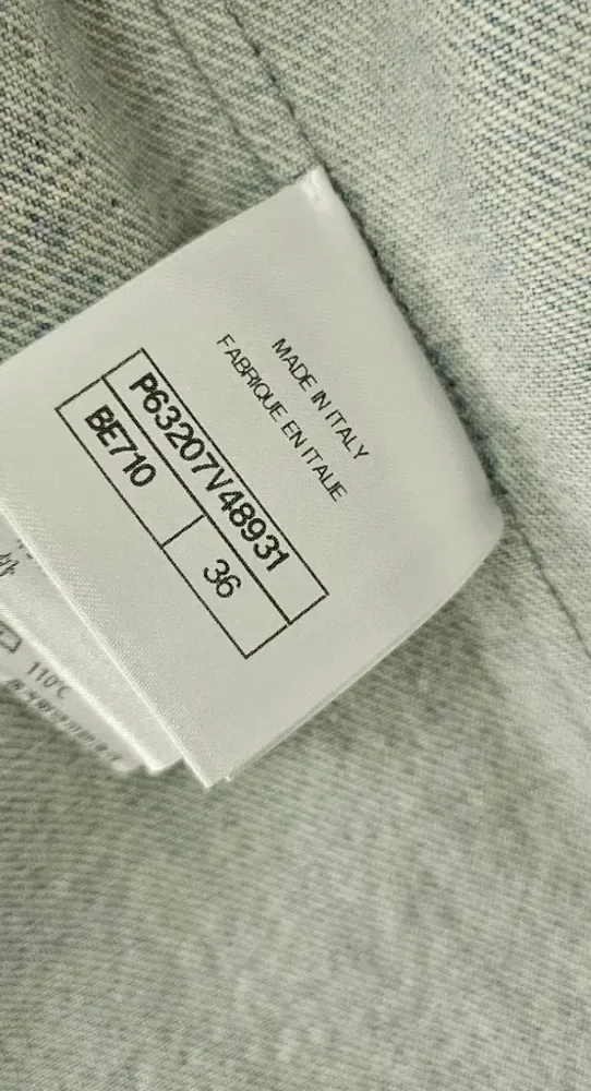 샤넬 데님 트위드칼라 자켓 36 사진 3
