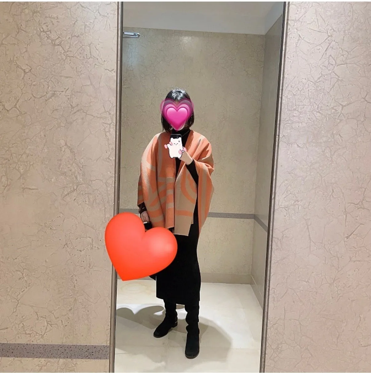 에르메스 더블페이스 볼티지 케이프/판초 사진 8