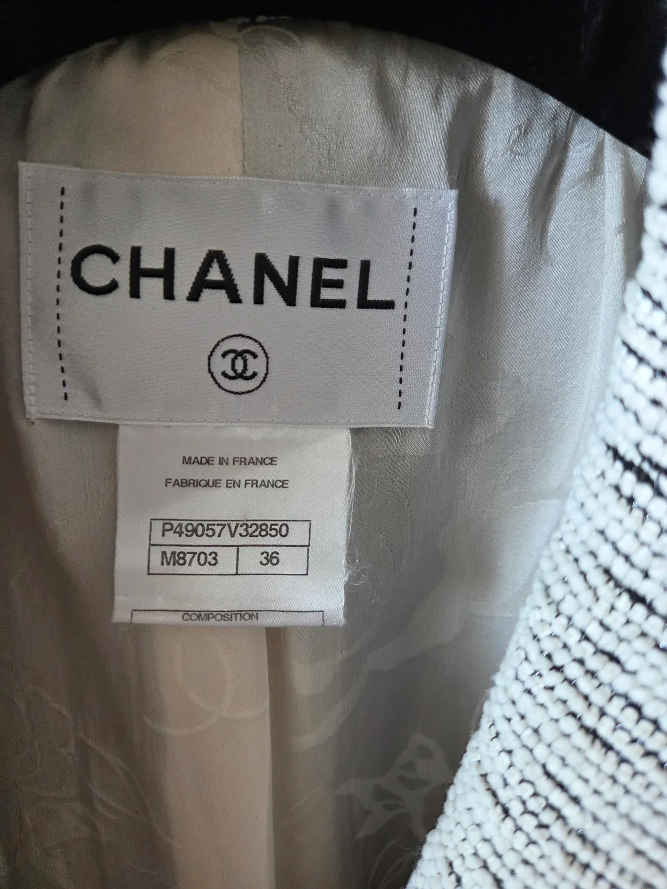 샤넬 CHANEL 트위드 자켓 36 사진 8