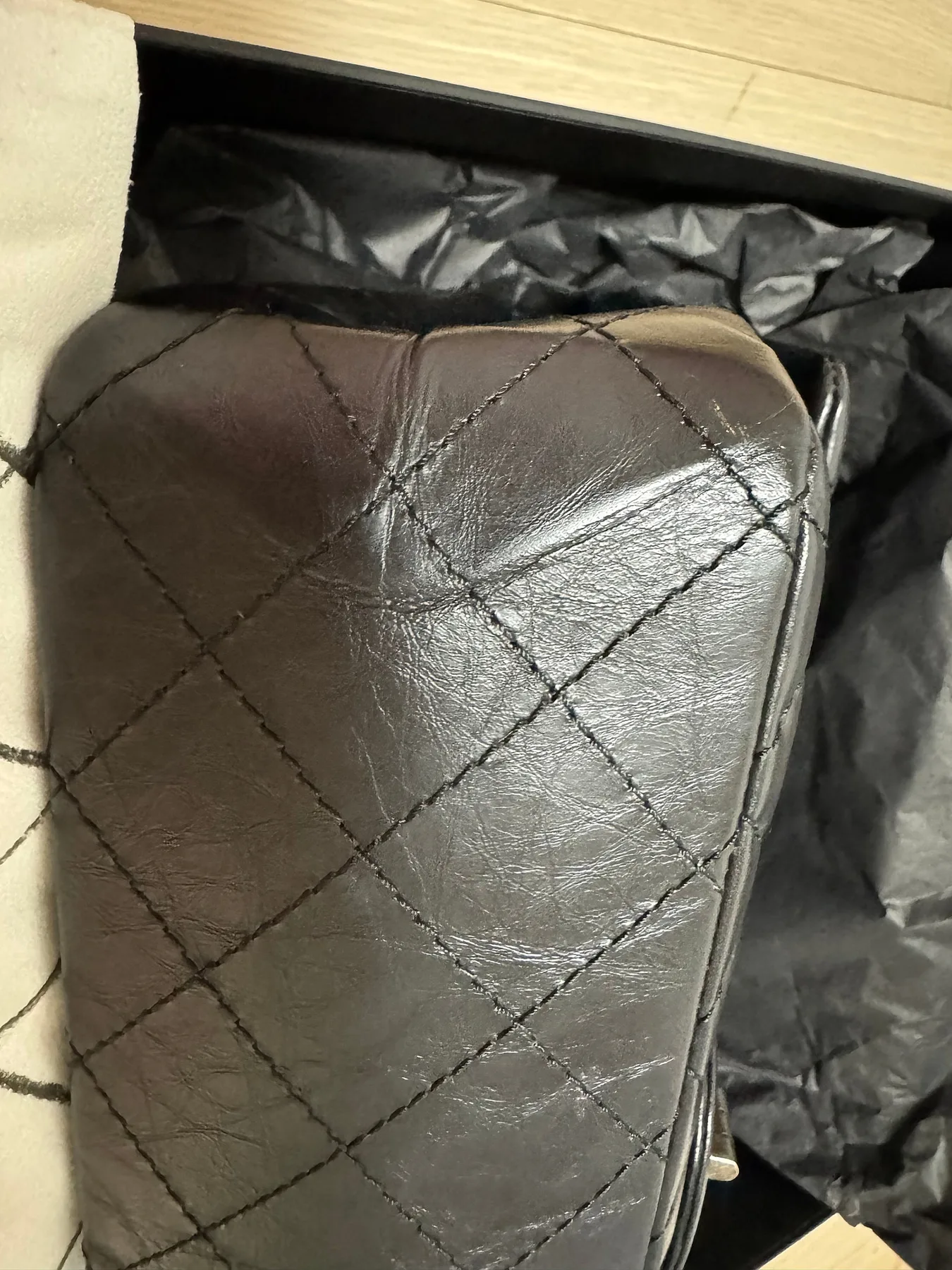 샤넬 2.55 빈티지 라지 은장 사진 8