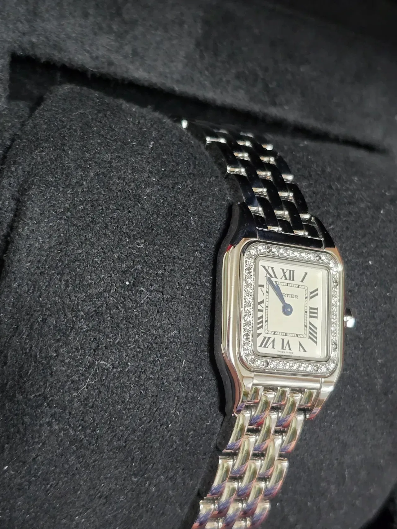 까르띠에 팬더 스몰 다이아베젤 스틸시계 사진 4
