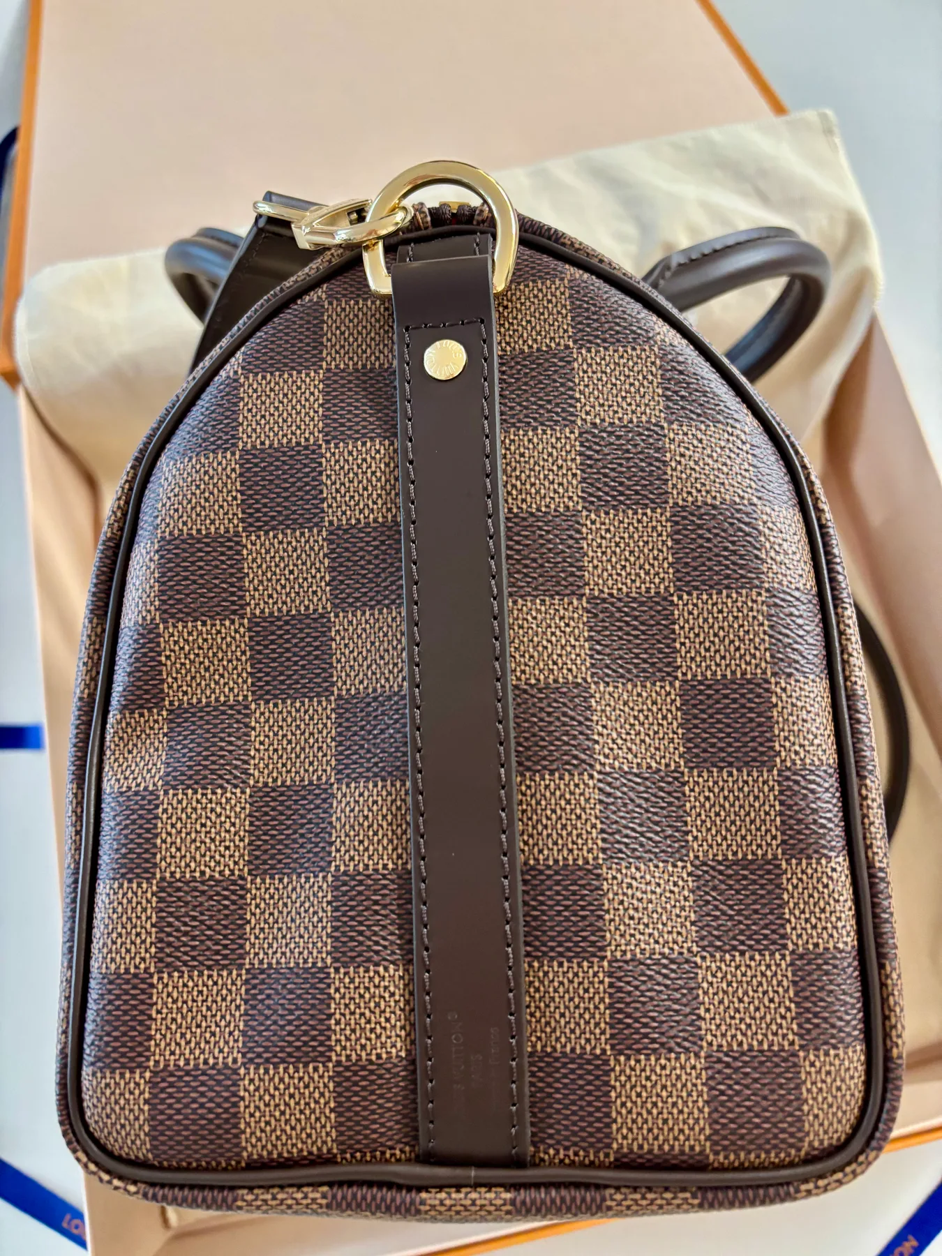 루이비통 Louis Vuitton 스피디 반둘리에 25 다미에 진열급 사진 6