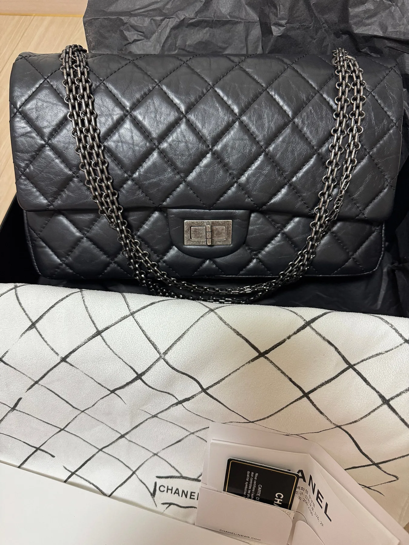 샤넬 2.55 빈티지 라지 사진 1