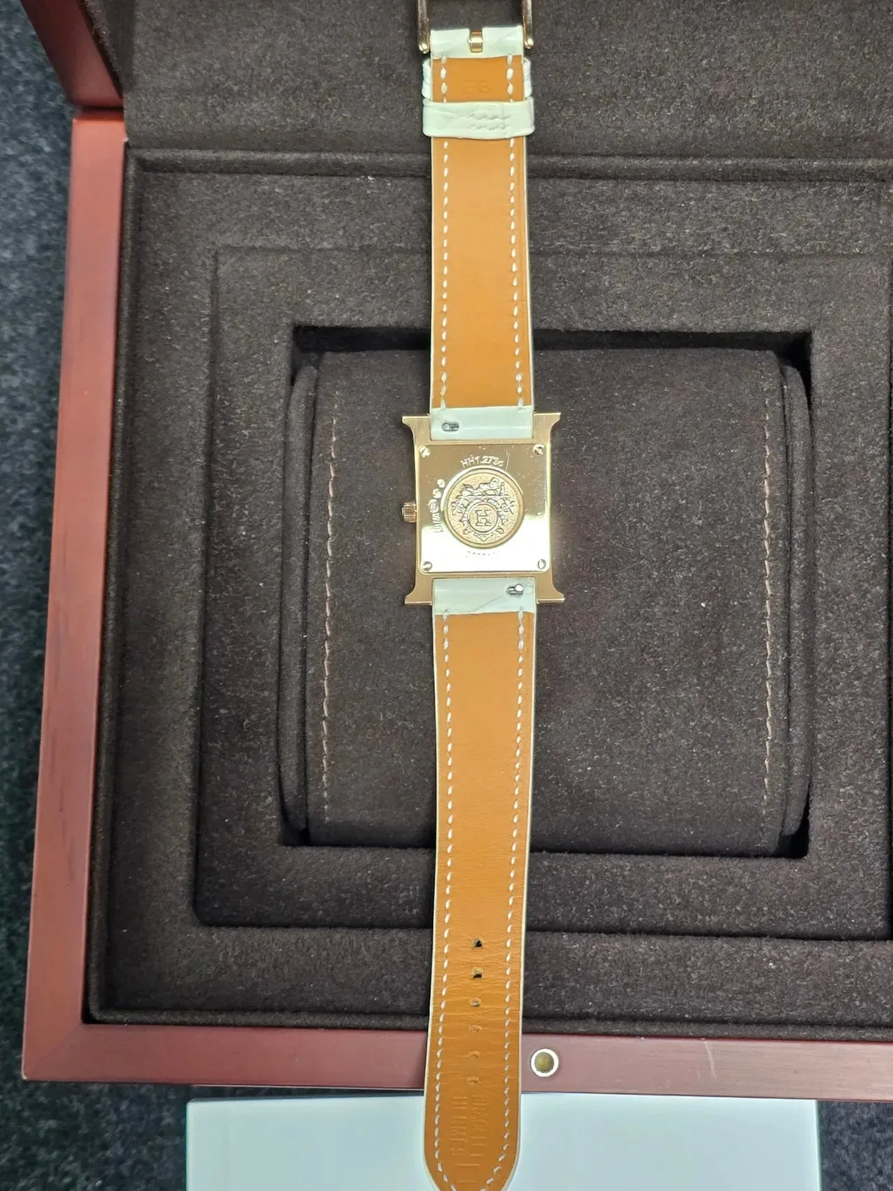 에르메스 H아워 스몰 다이아베젤 11P 인덱스다이아 핑크골드 사진 7