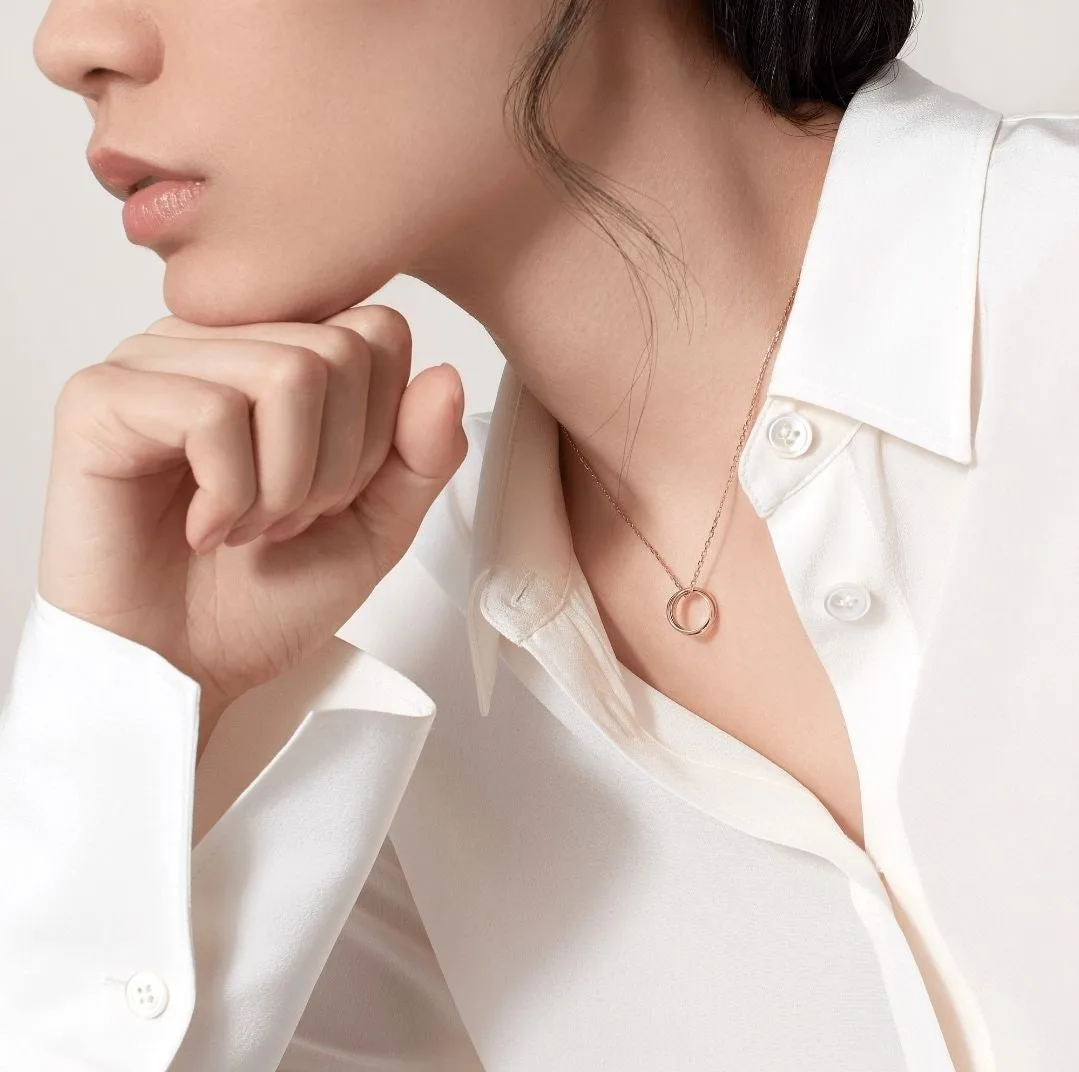 까르띠에 트리니티 3링 스몰 목걸이 사진 2