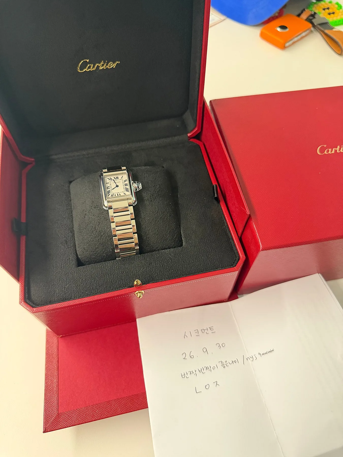 까르띠에 탱크머스트 스틸 스몰 사진 2