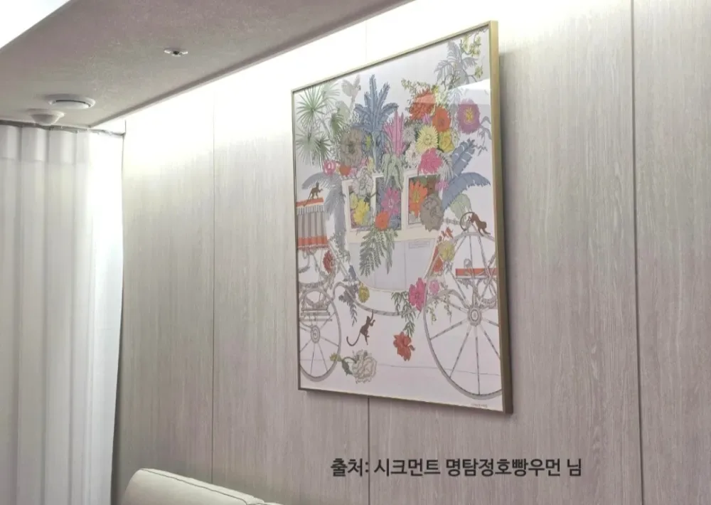 에르메스 마차 까레 90 블랑 베르 로즈 사진 3