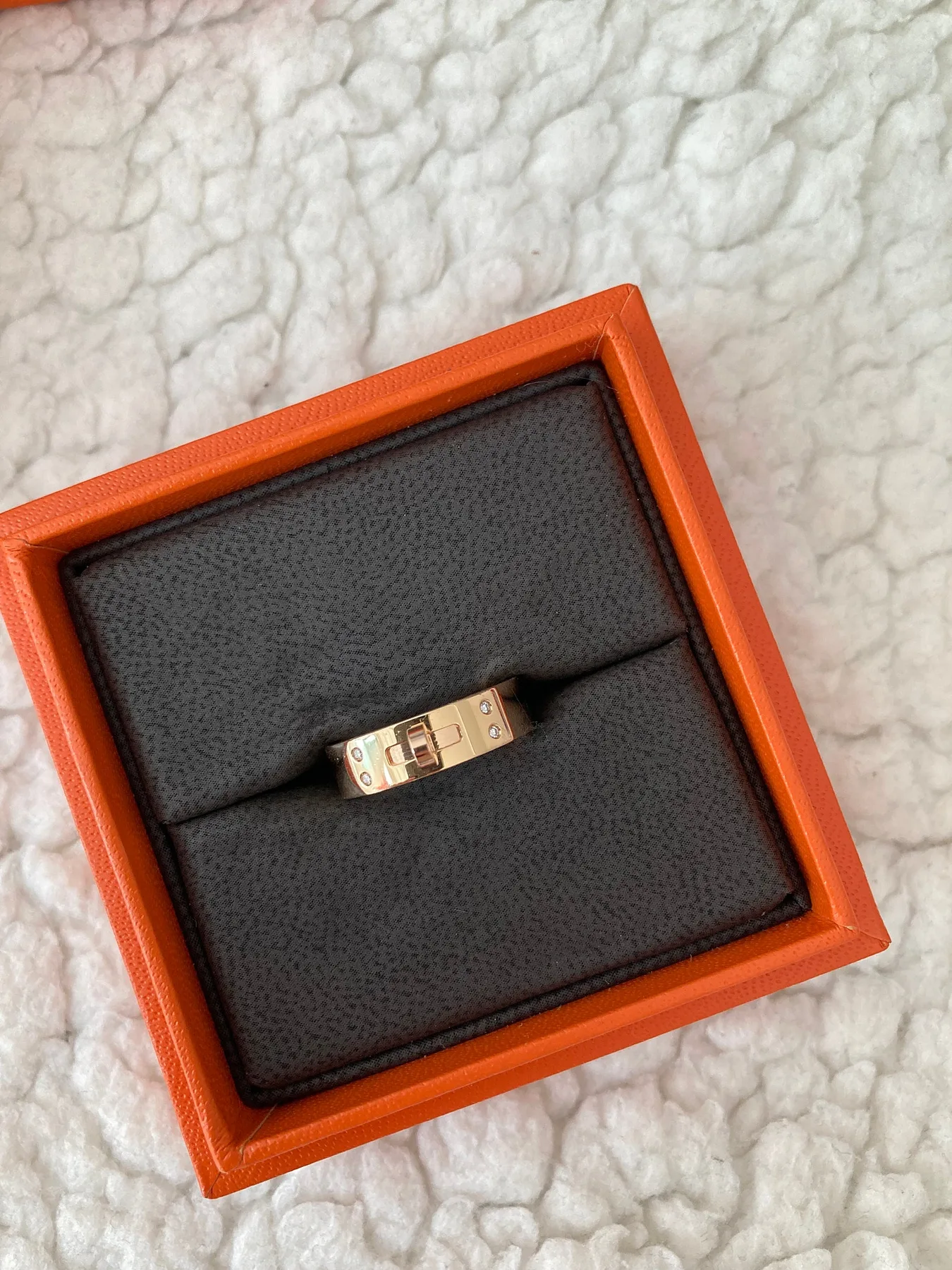 에르메스 켈리 반지 11호 18K 사진 8