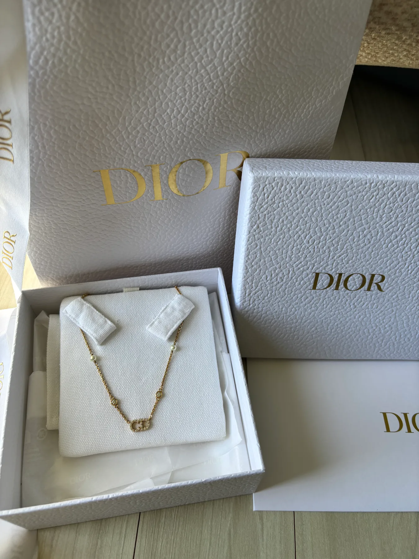 디올 Dior 금장 진주목걸이 Clair D Lune 목걸이 사진 5