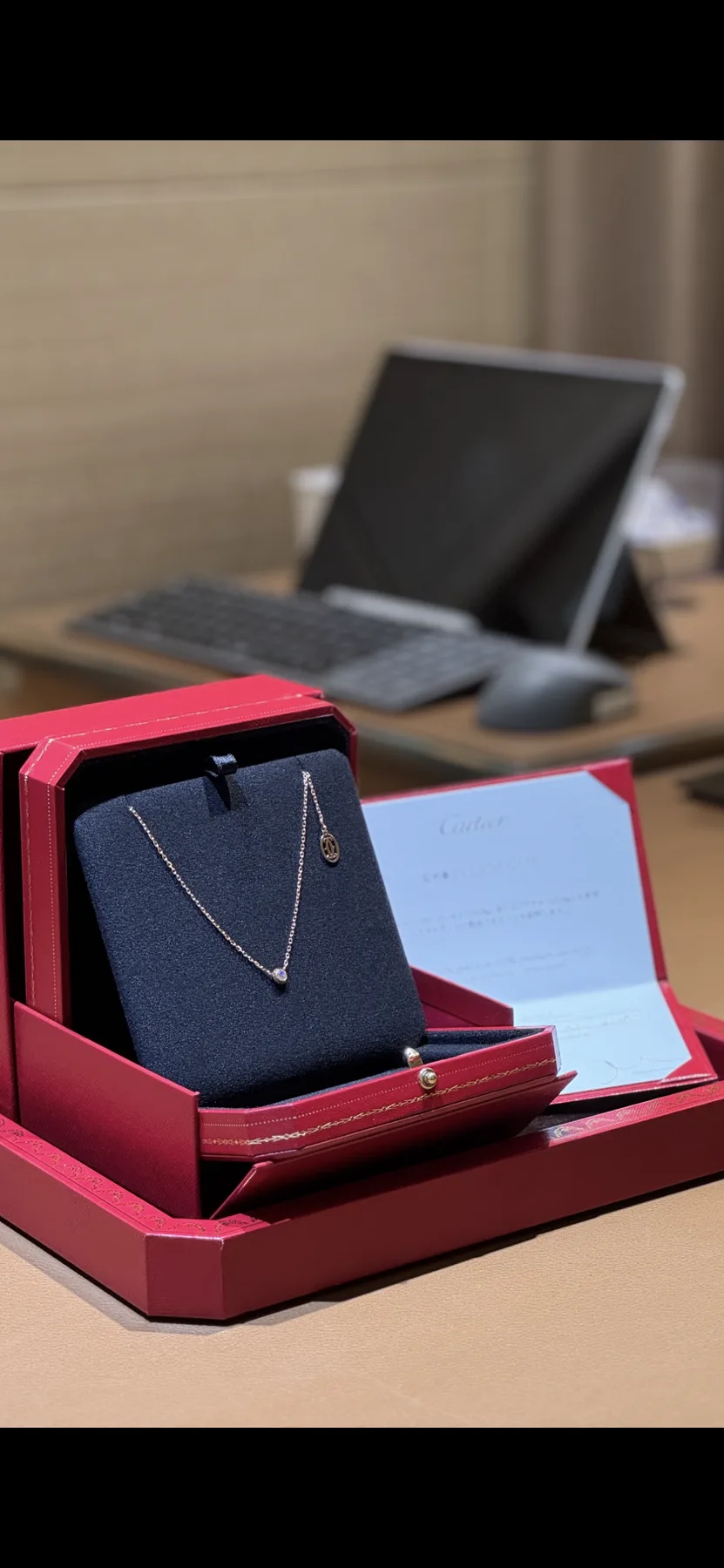 까르띠에 Cartier 다무르 목걸이 라지 사진 1