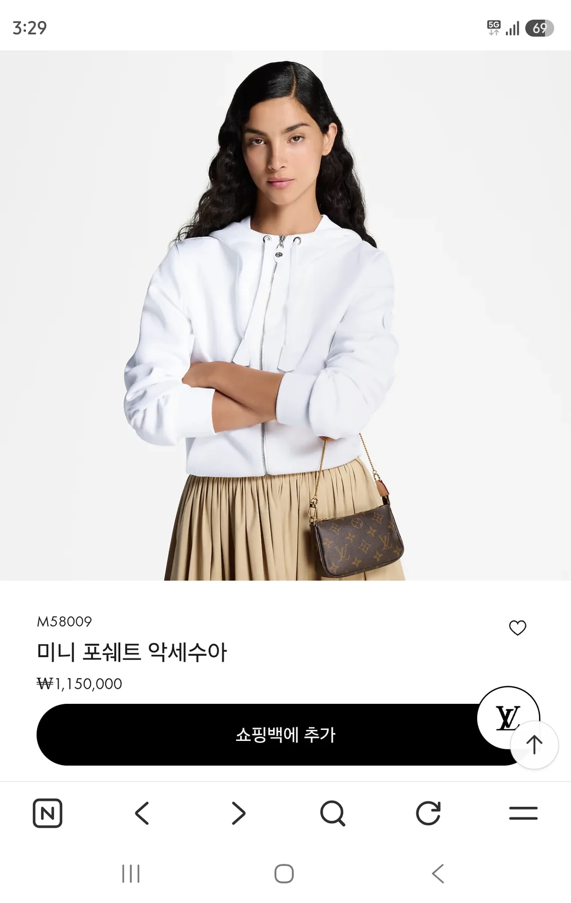 루이비통 미니 포쉐트 악세수아 (26년제품) 사진 3