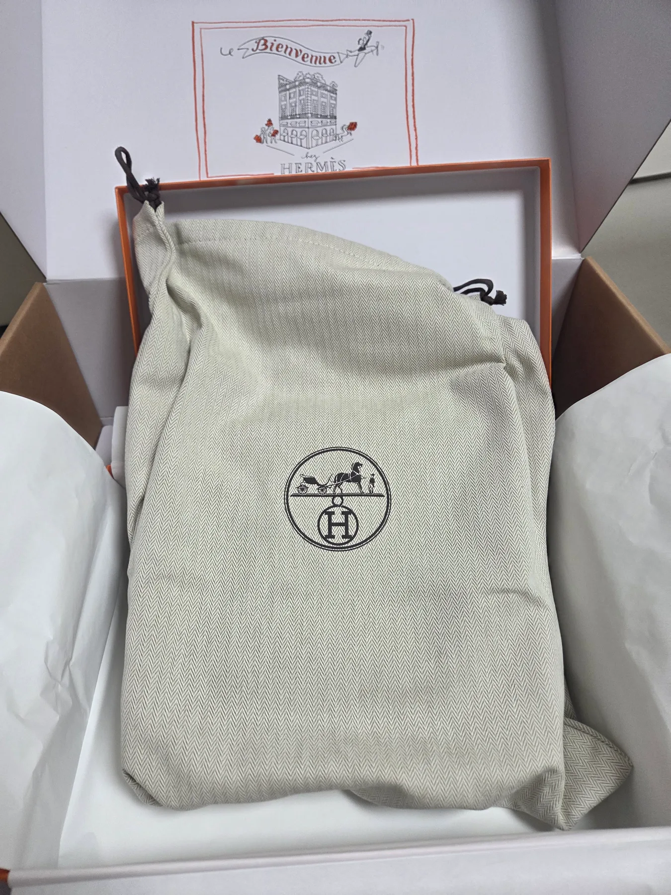 에르메스 에블린 23 중블린 골드 은장 새상품 사진 2