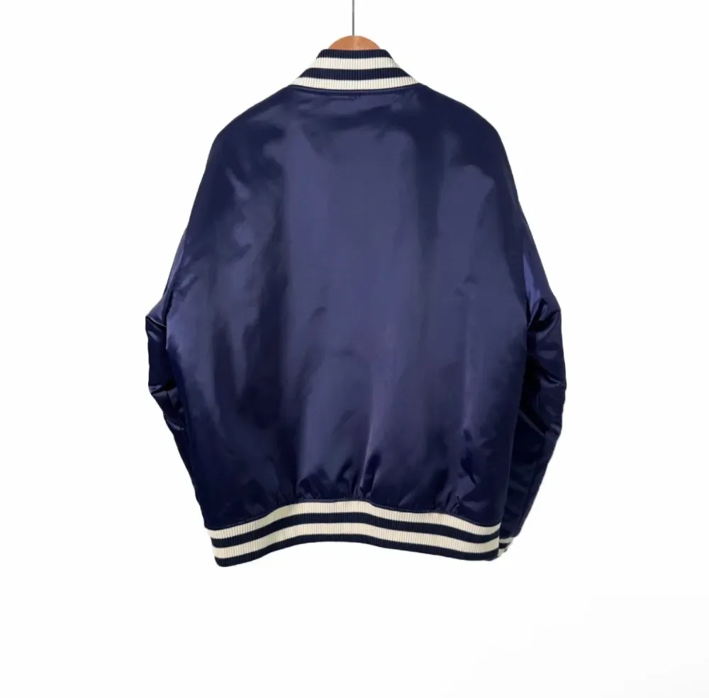 루이비통 퍼렐 크리스탈 로고 베이스볼 블루종 바시티 자켓 네이비 사진 3