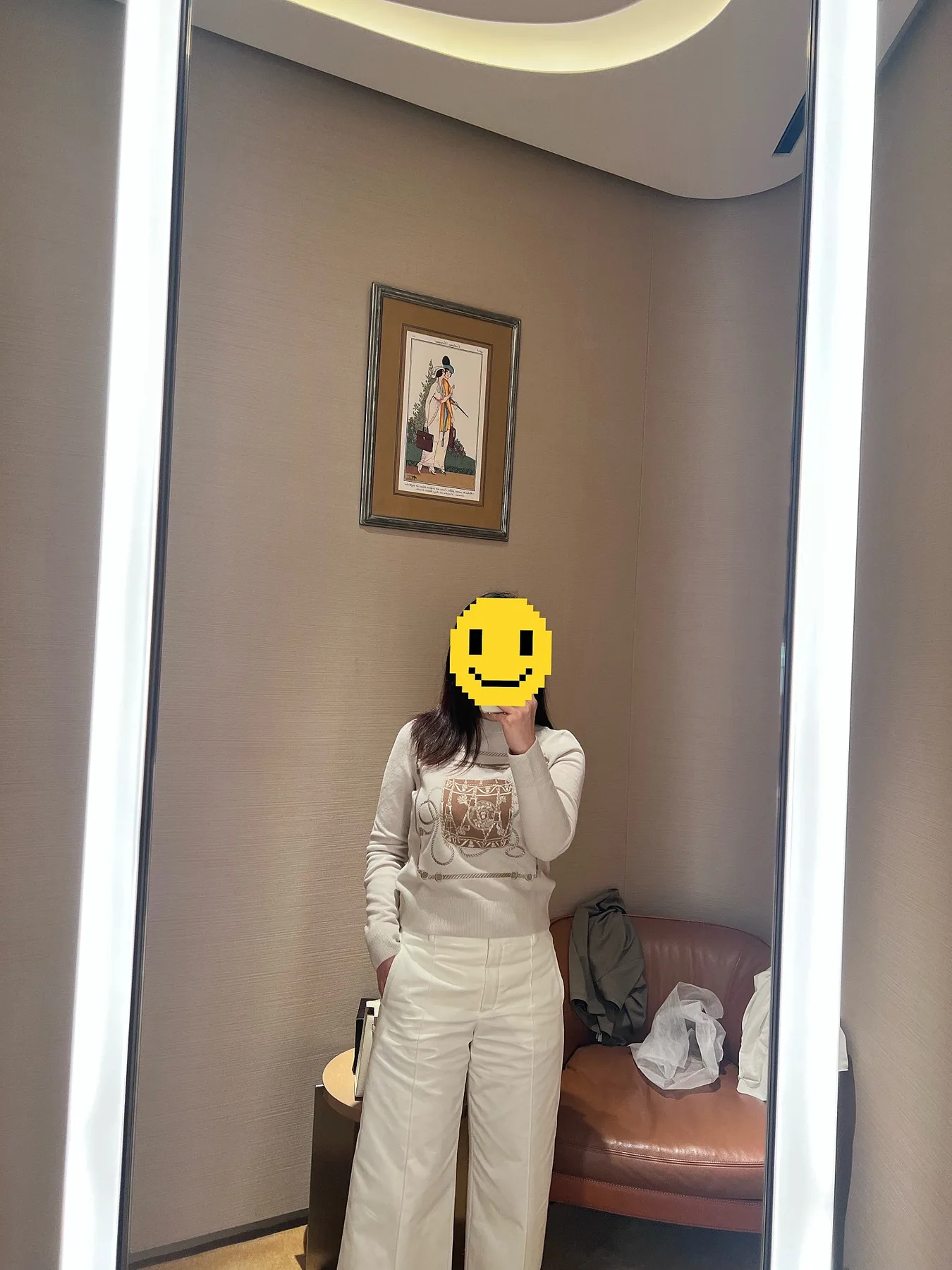 에르메스 Les Tambour 뒷로고 니트 36 사진 1