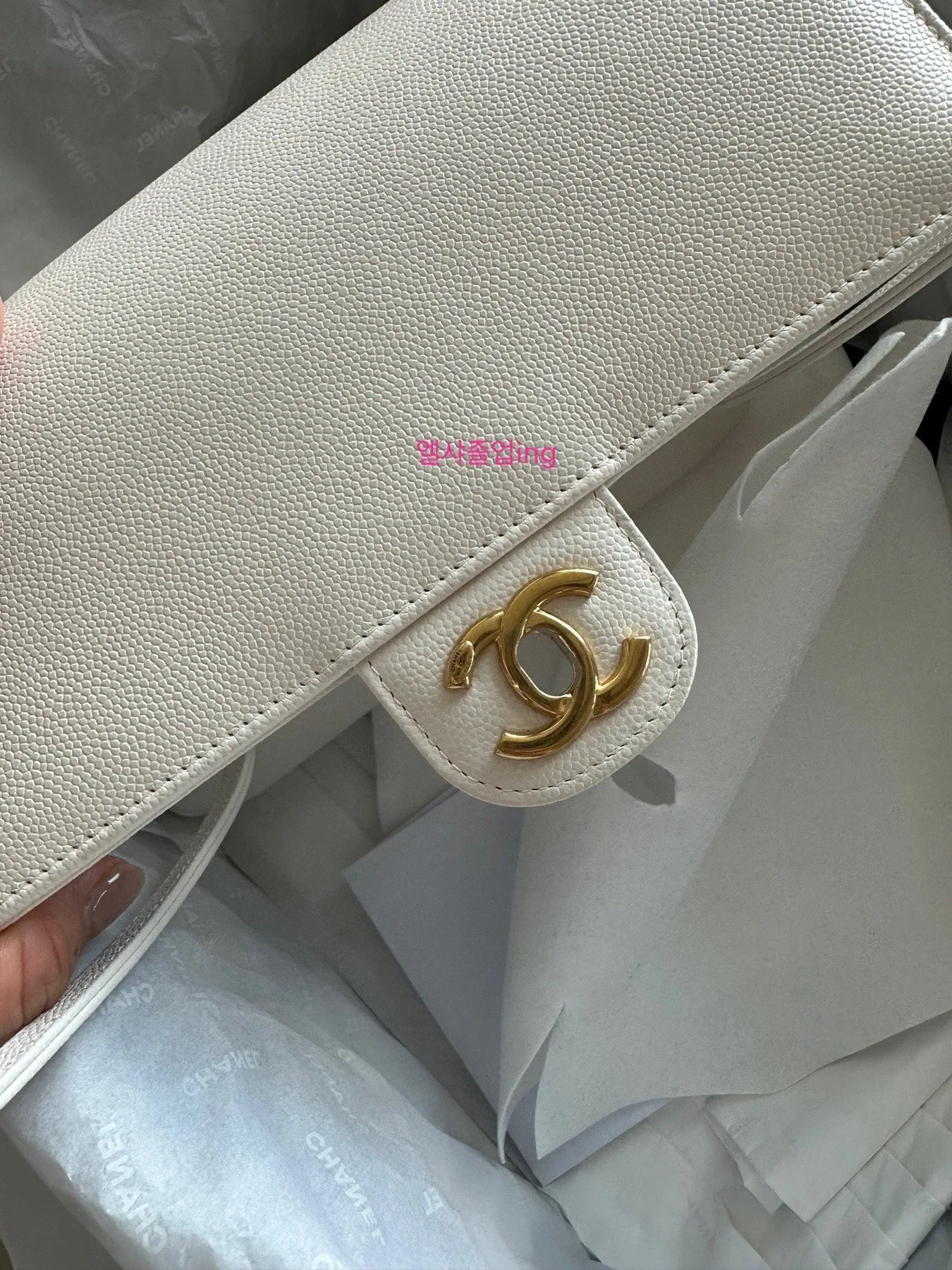 샤넬 프레피코코 제니백 크림 사진 6