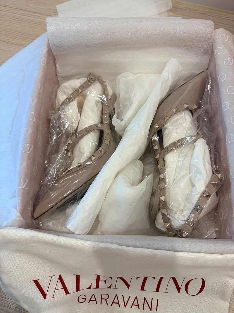 발렌티노 럭스터드 힐 페이던트 37사이즈 사진 8