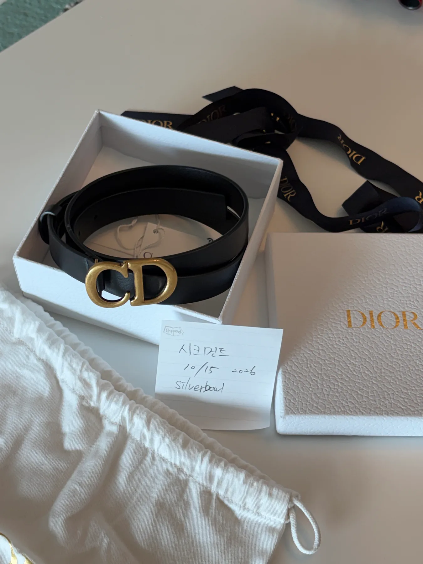 디올 Dior CD 벨트 (2번착용) 사진 1