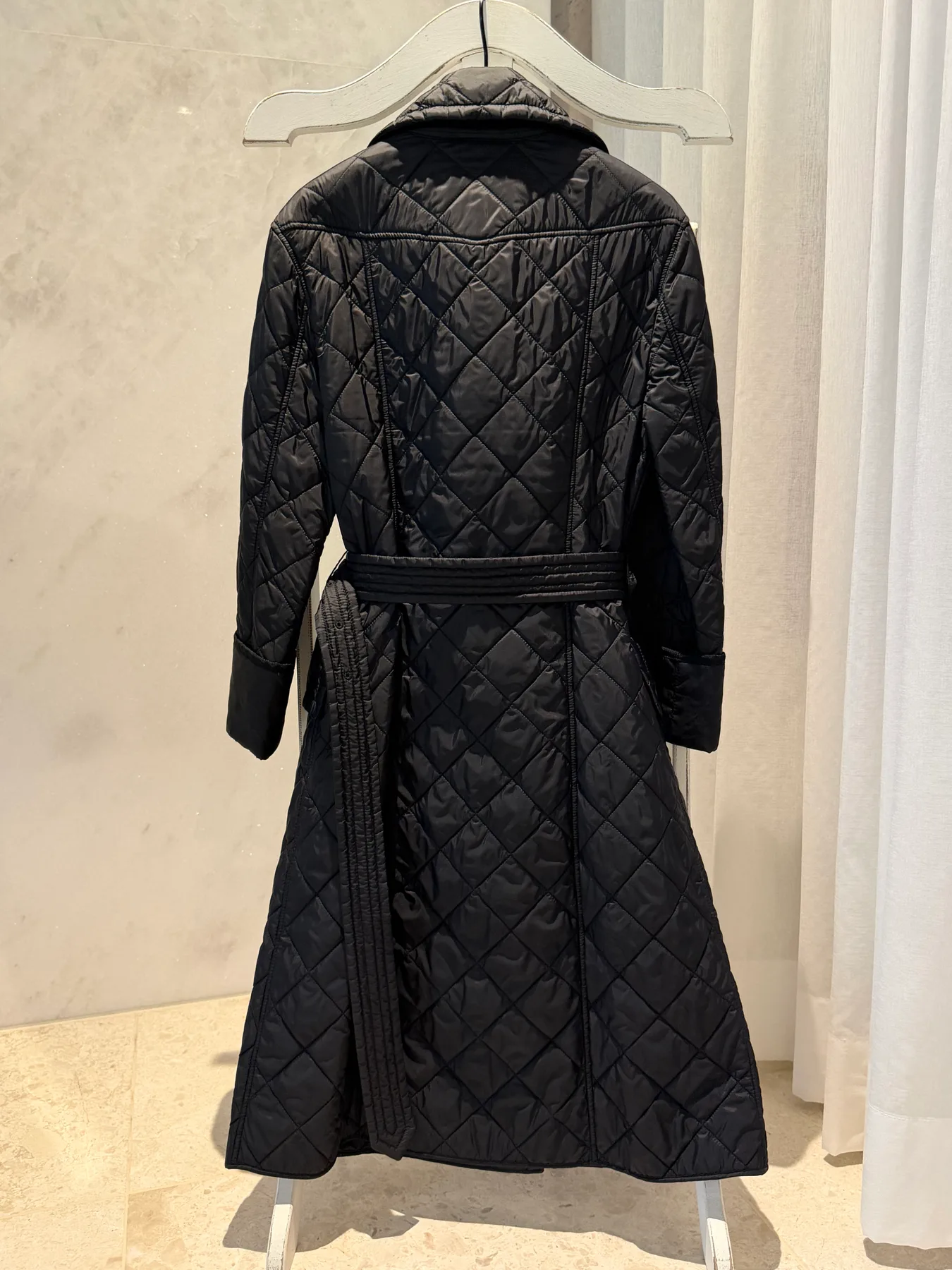 버버리 BURBERRY 벨트 퀼팅 롱 자켓 S 사진 8