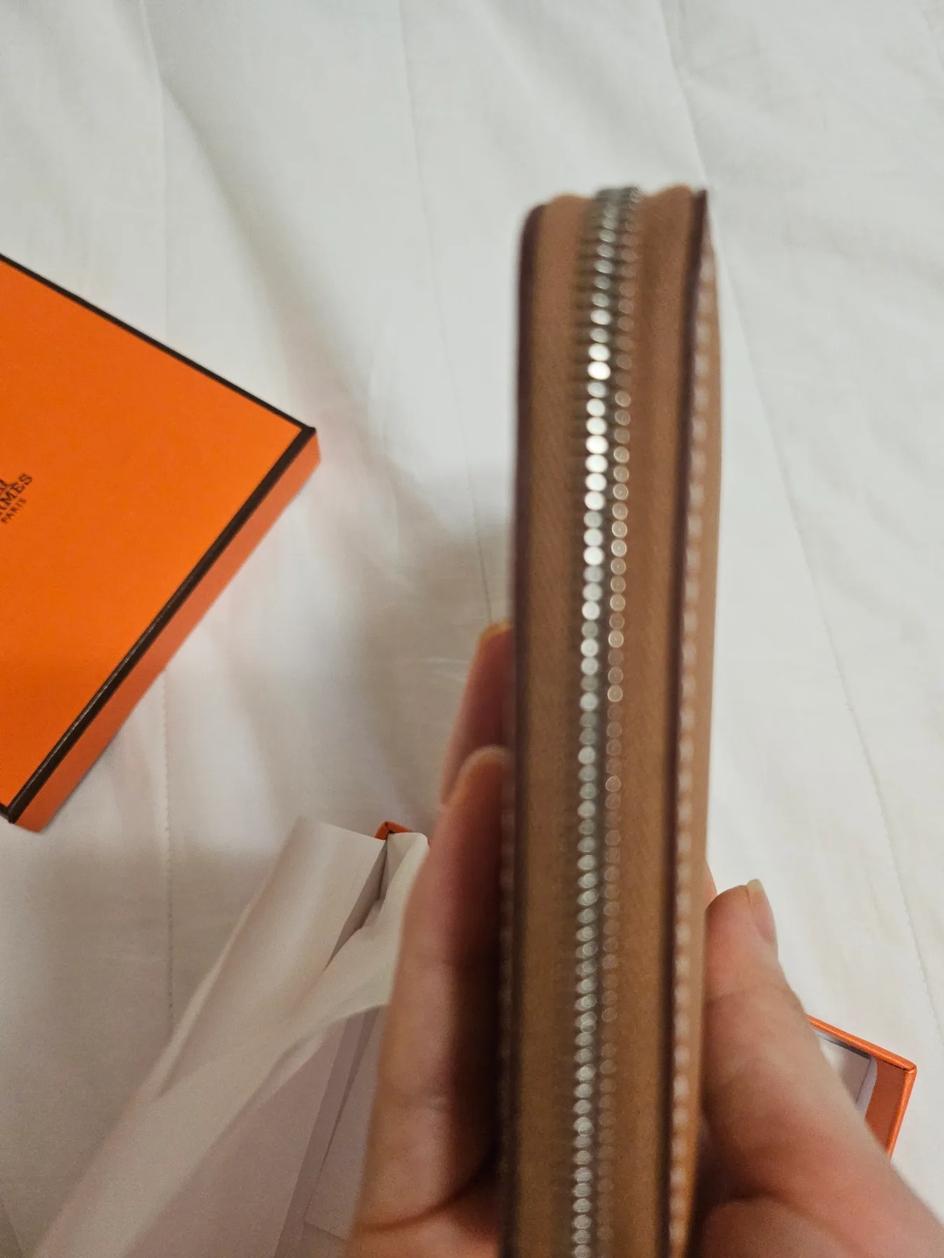 에르메스 실크인 컴팩트 지갑 새상품 사진 6