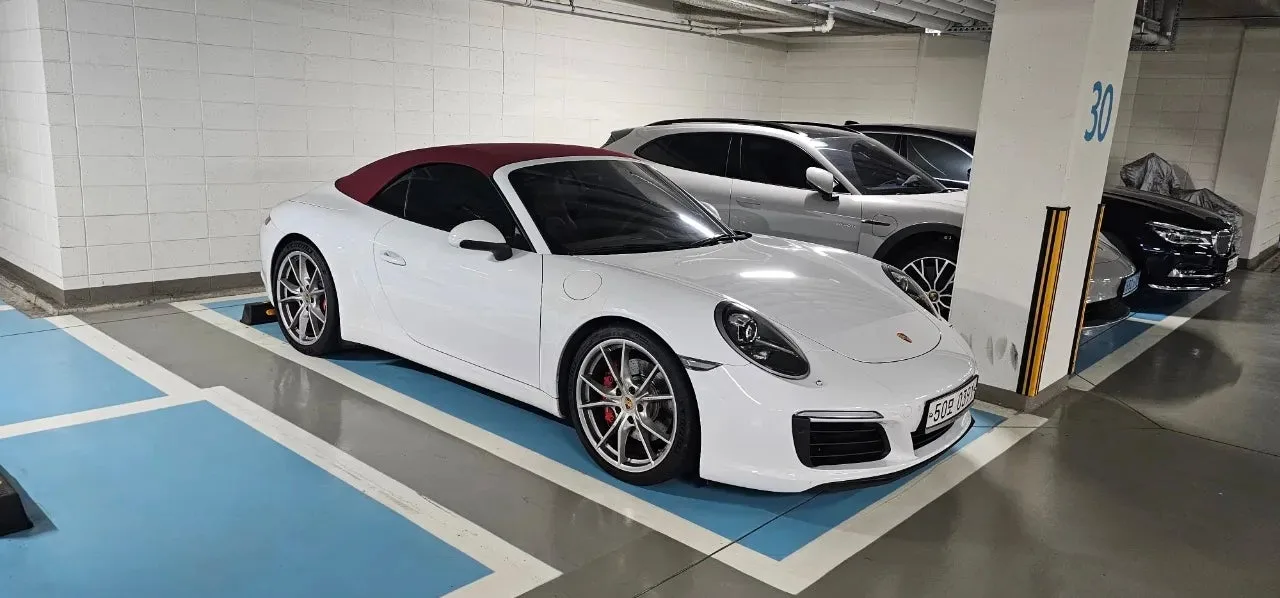 포르쉐 911 카레라 S 카브리올레 991 mk2 2017 화이트 사진 1