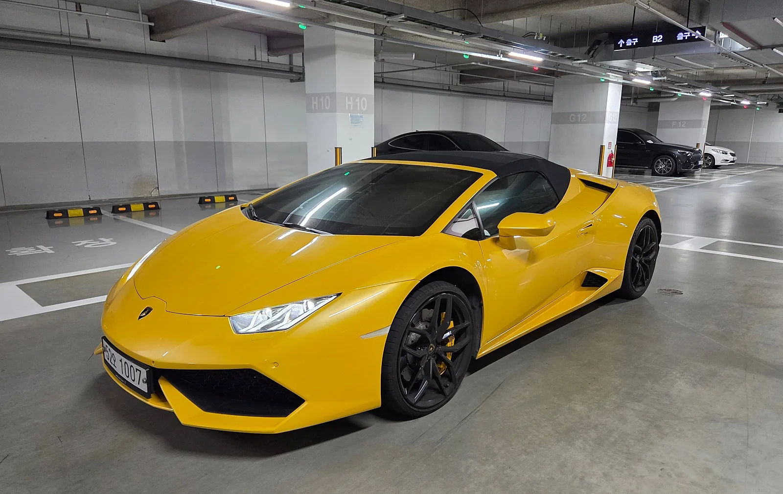 람보르기니 우라칸 LP580-2 스파이더 2018 옐로 사진 2