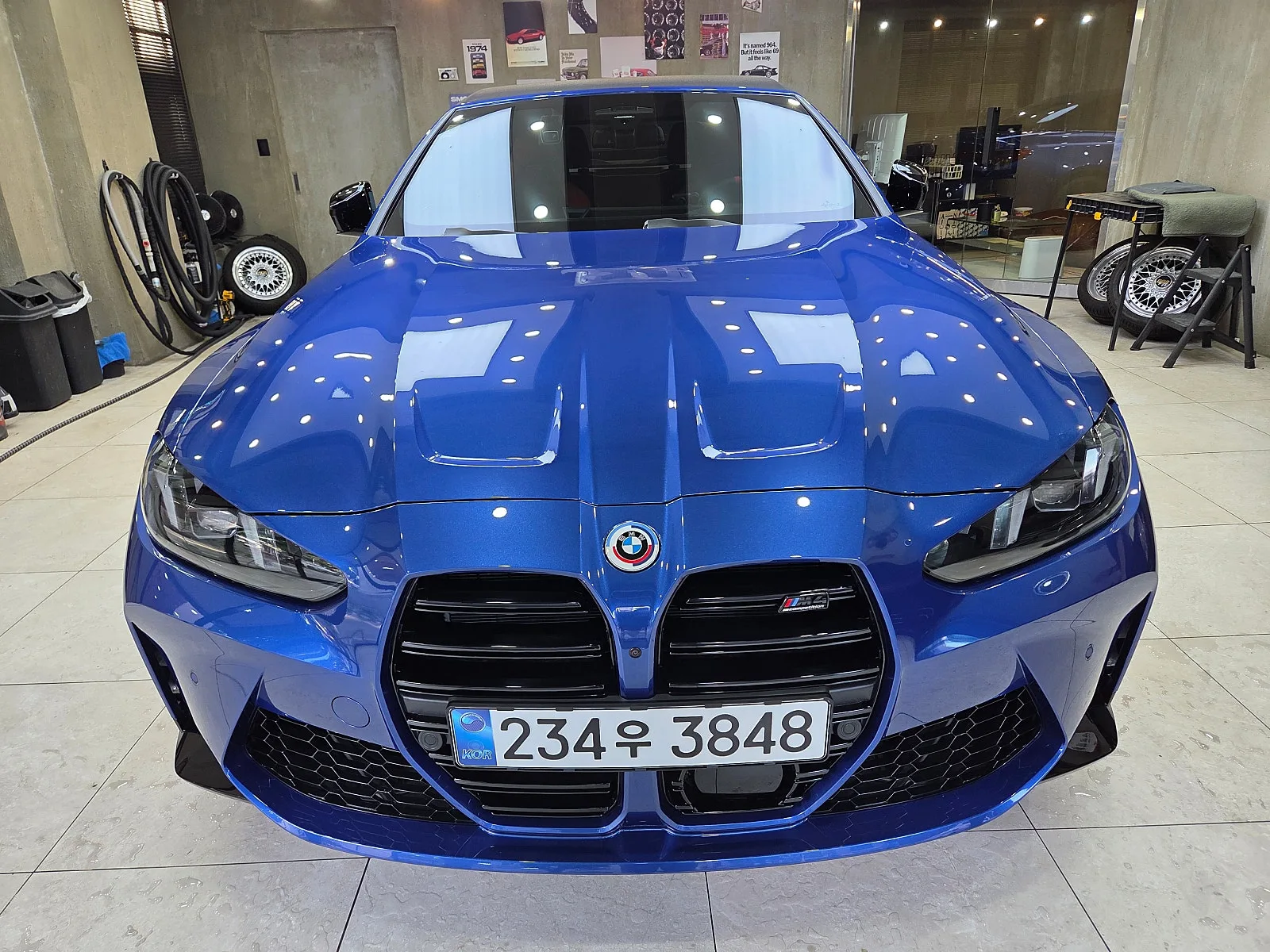BMW M4 컨버터블 컴페티션 LCI 2024 포티마오 블루 사진 1