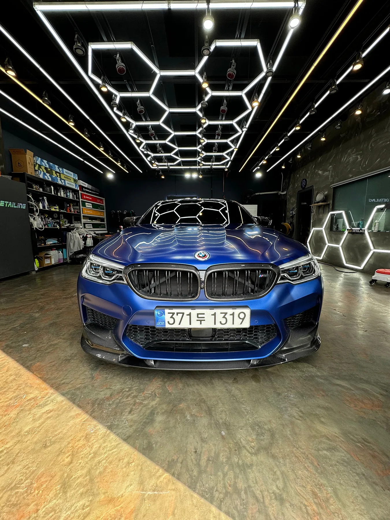 BMW M5 F90 2020 프로즌 마리나블루 무광 사진 1