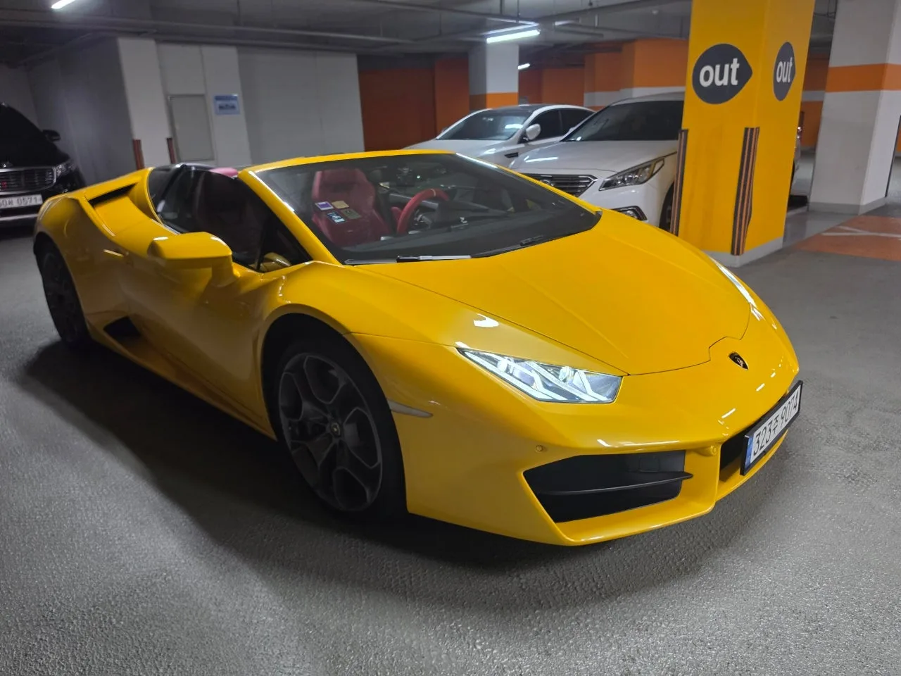 람보르기니 우라칸 LP580-2 스파이더 2017 옐로 사진 3