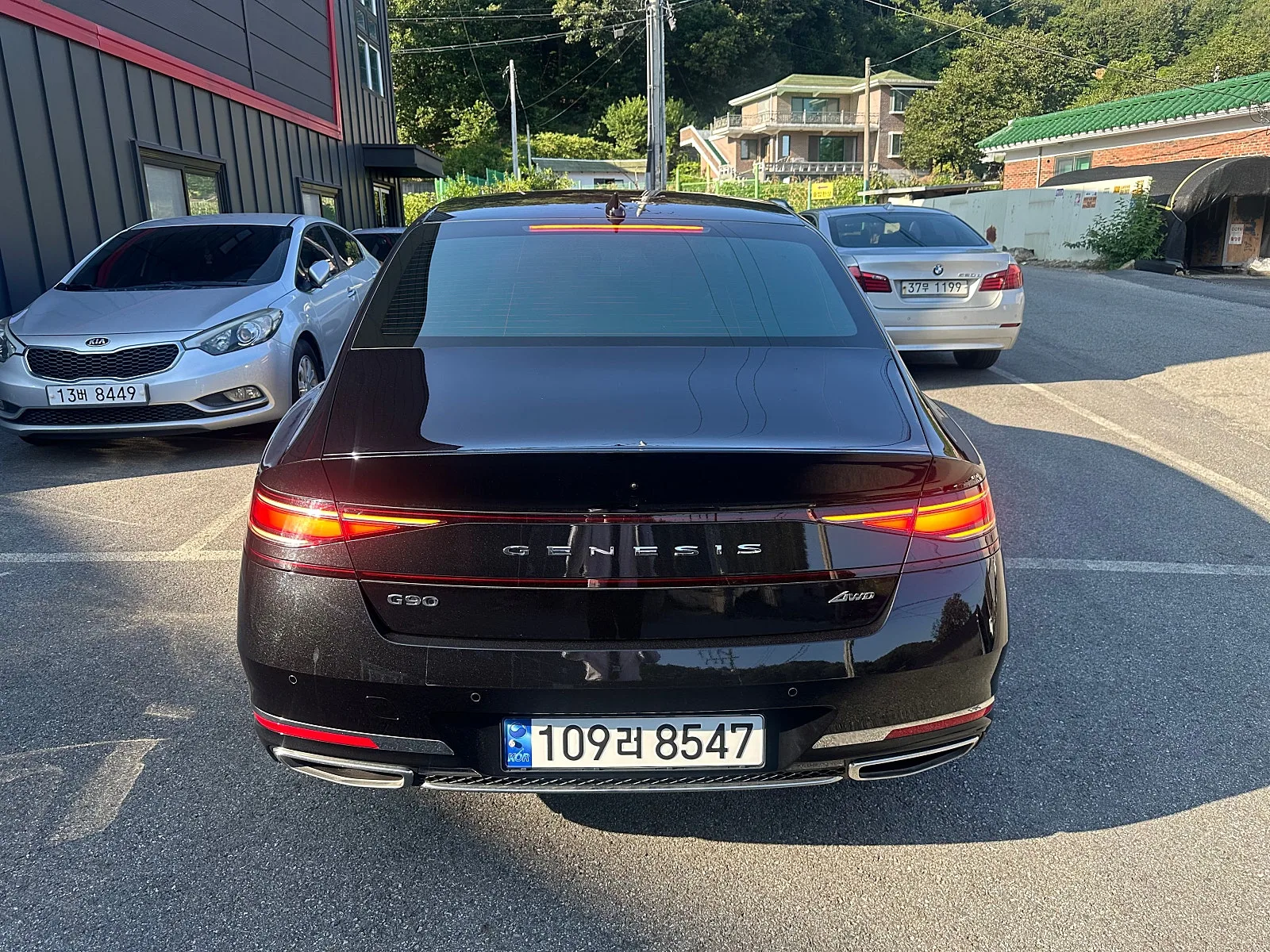 제네시스 G90 3.5T AWD 48V e-SC 2023 버건디 사진 6