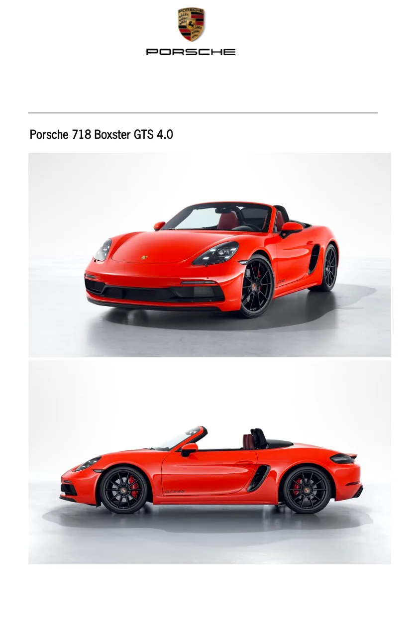 포르쉐 박스터 GTS 4.0 2022 레드 사진 1