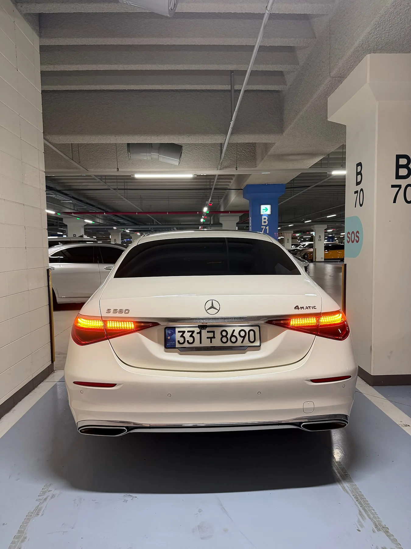 벤츠 S580 4MATIC 2021 흰색 사진 5