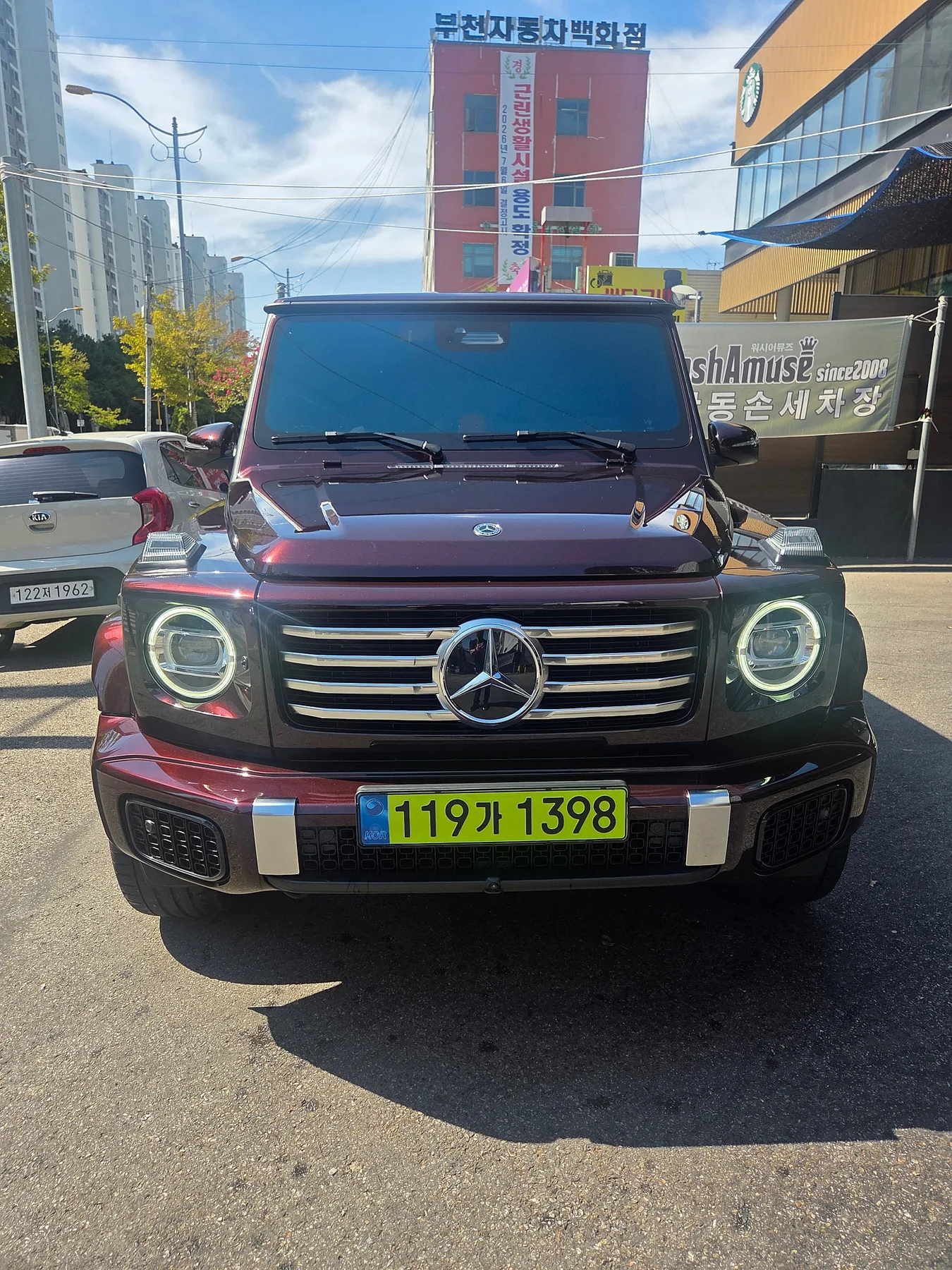 벤츠 G450d 메뉴팩쳐 효성에디션 2025 버건디 사진 1