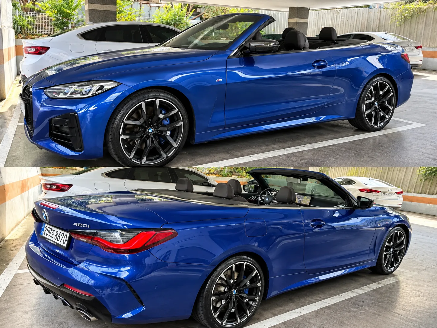 BMW 420i M 스포츠 컨버터블 2025 포르티마오블루 사진 1