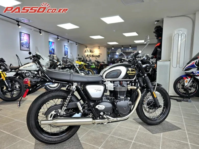트라이엄프 본네빌 T100 2025 화이트 사진 3