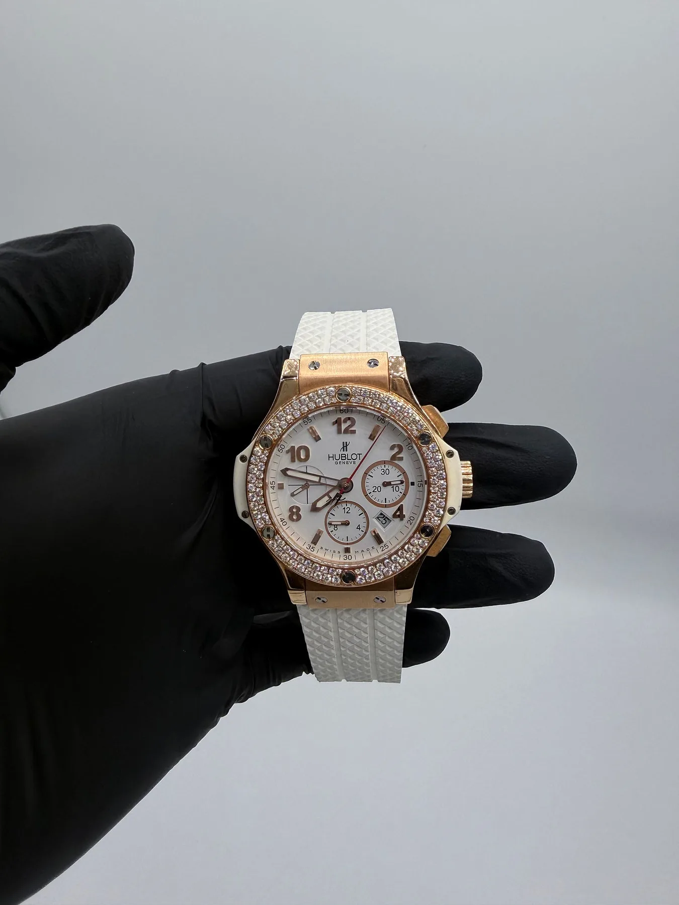 위블로 빅뱅크로노 다이아 골드 44MM