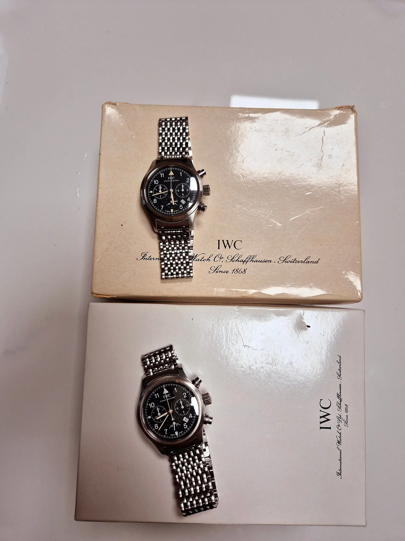 IWC 마크 12 크로노 3741 풀셋 브레이슬릿 1999