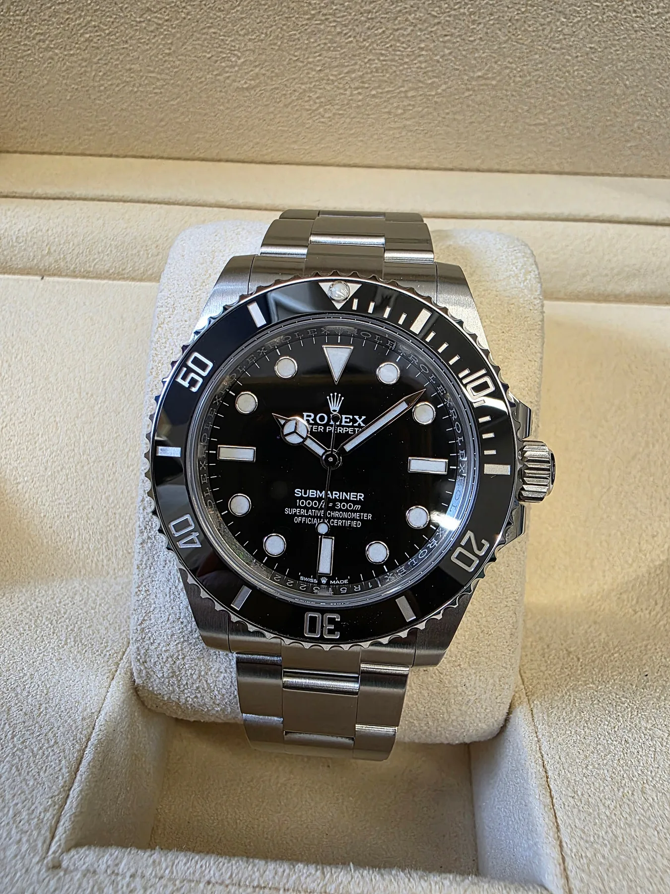 롤렉스 서브마리너 논데이트 41mm 스틸 검판 2023