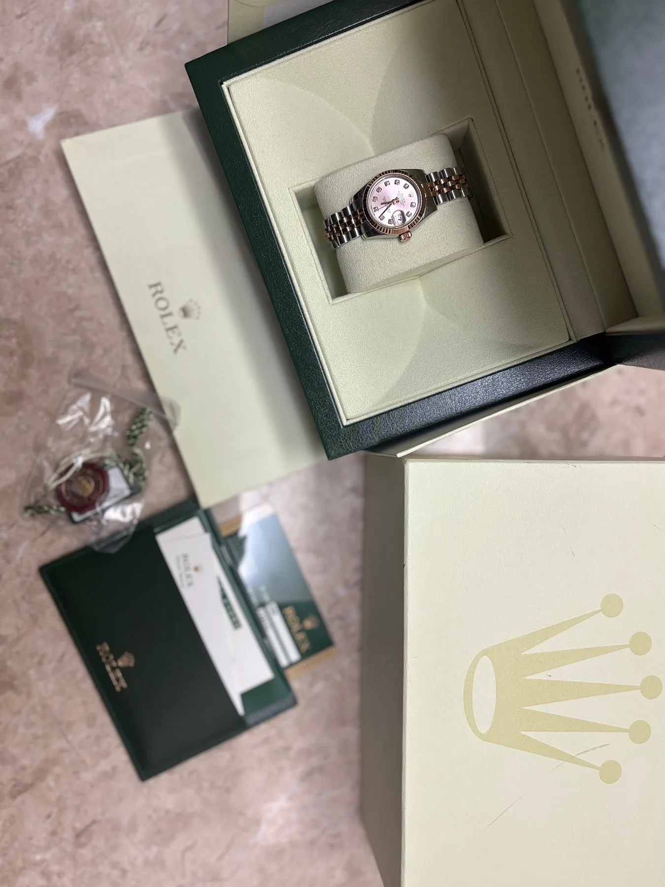 롤렉스 179171 26미리 핑크판 로즈골드 Oyster Perpetual Lady-Datejust 2013