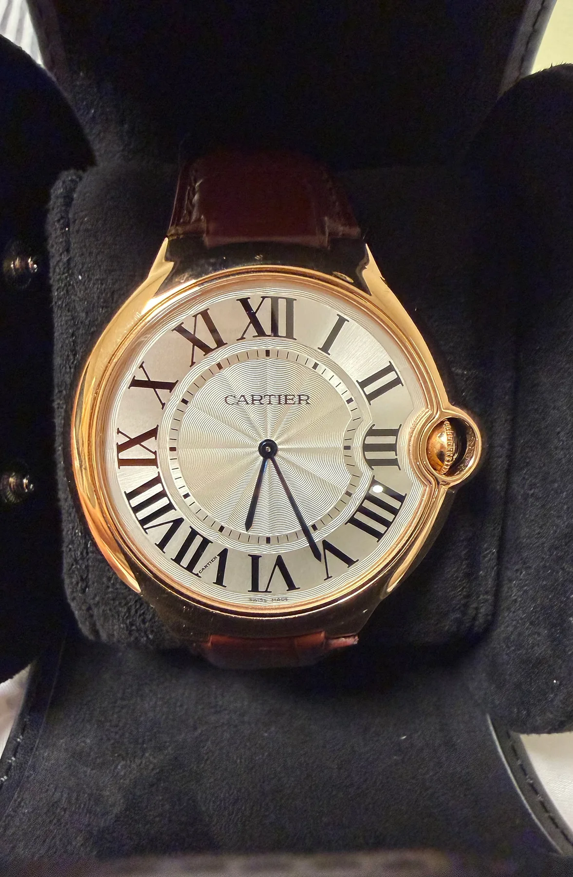 까르띠에 발롱블루 44mm 금통