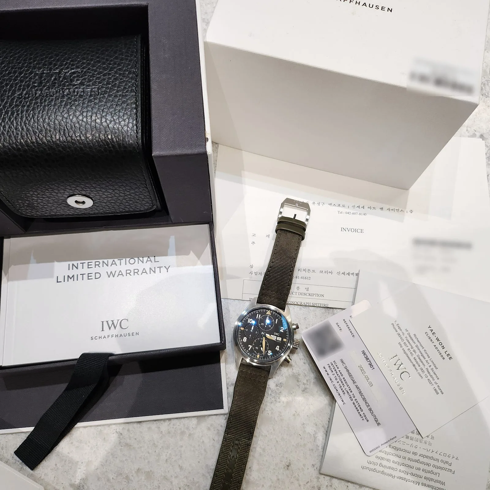 IWC IW387901 파일럿워치 크로노 스핏파이어 2022
