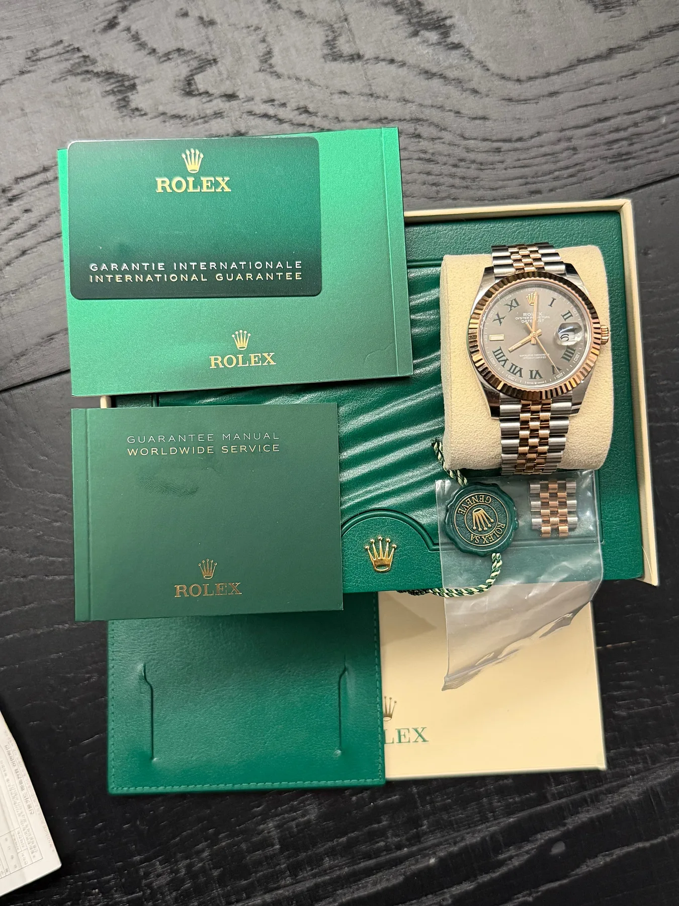롤렉스 윔블던 콤비 41mm 로즈골드 2021