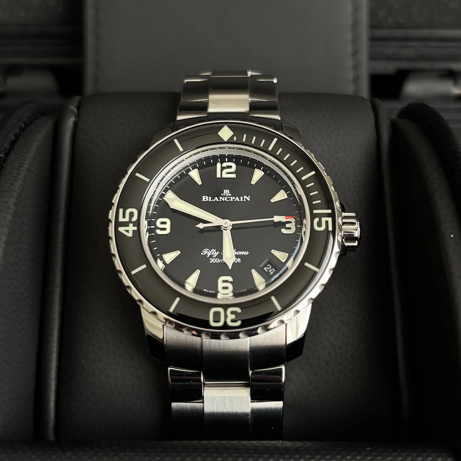 블랑팡 피프티 패덤즈 38mm 스틸 브슬모델 2026