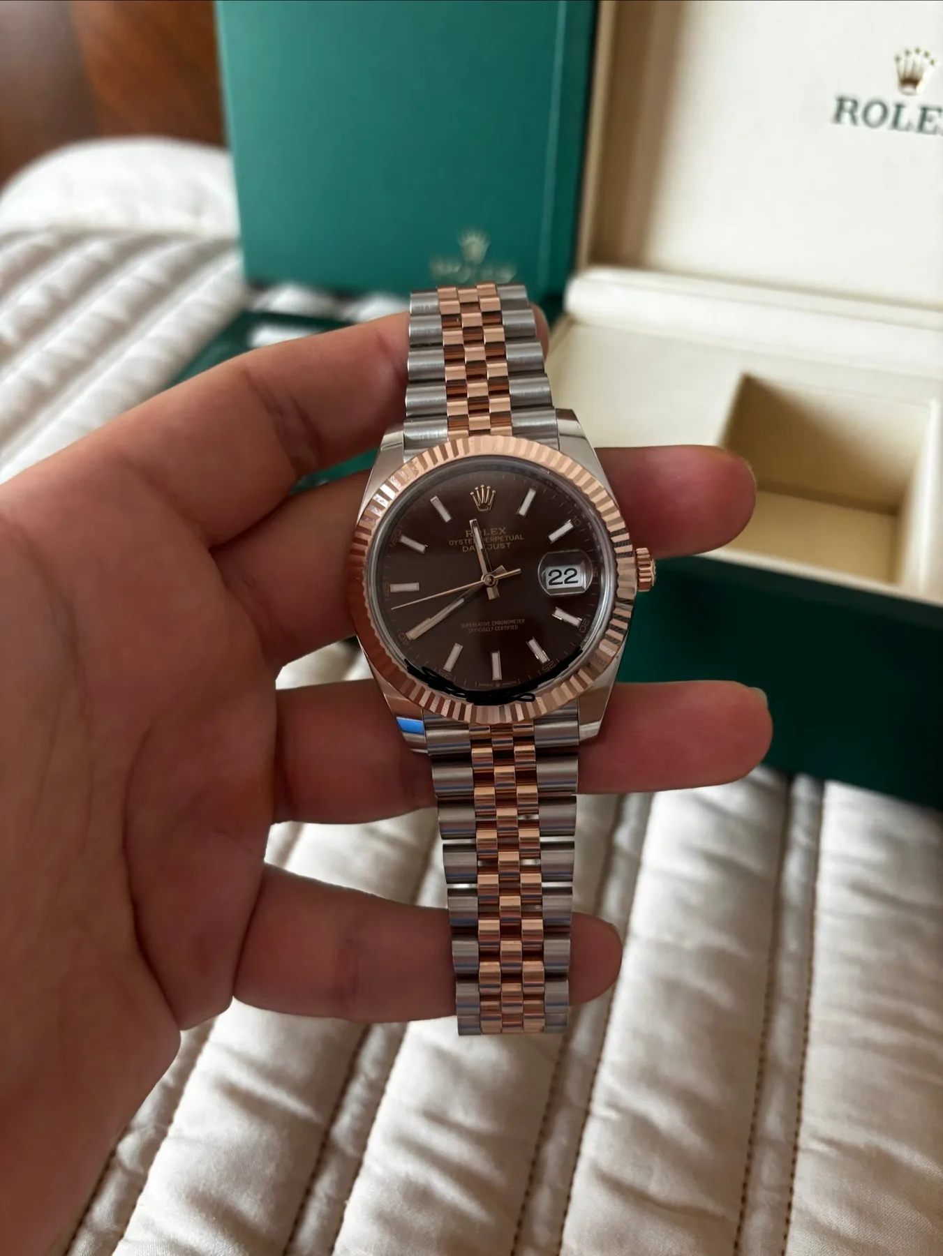 롤렉스 데이저스트 41mm 플쥬 로골 초코바 인덱스 2026