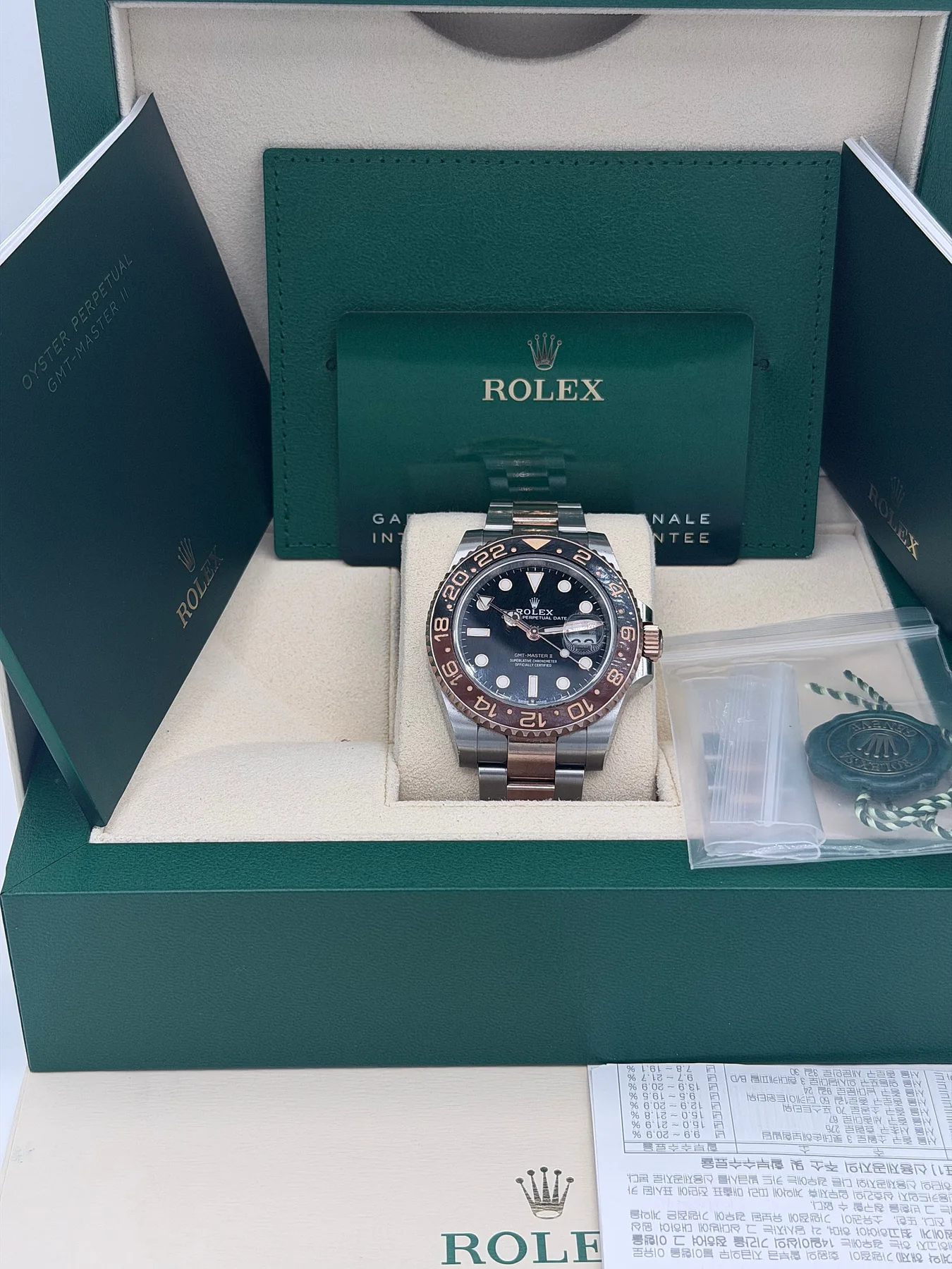 롤렉스 GMT MASTER 2 루트비어 콤비 M126711CHNR-0002 2020