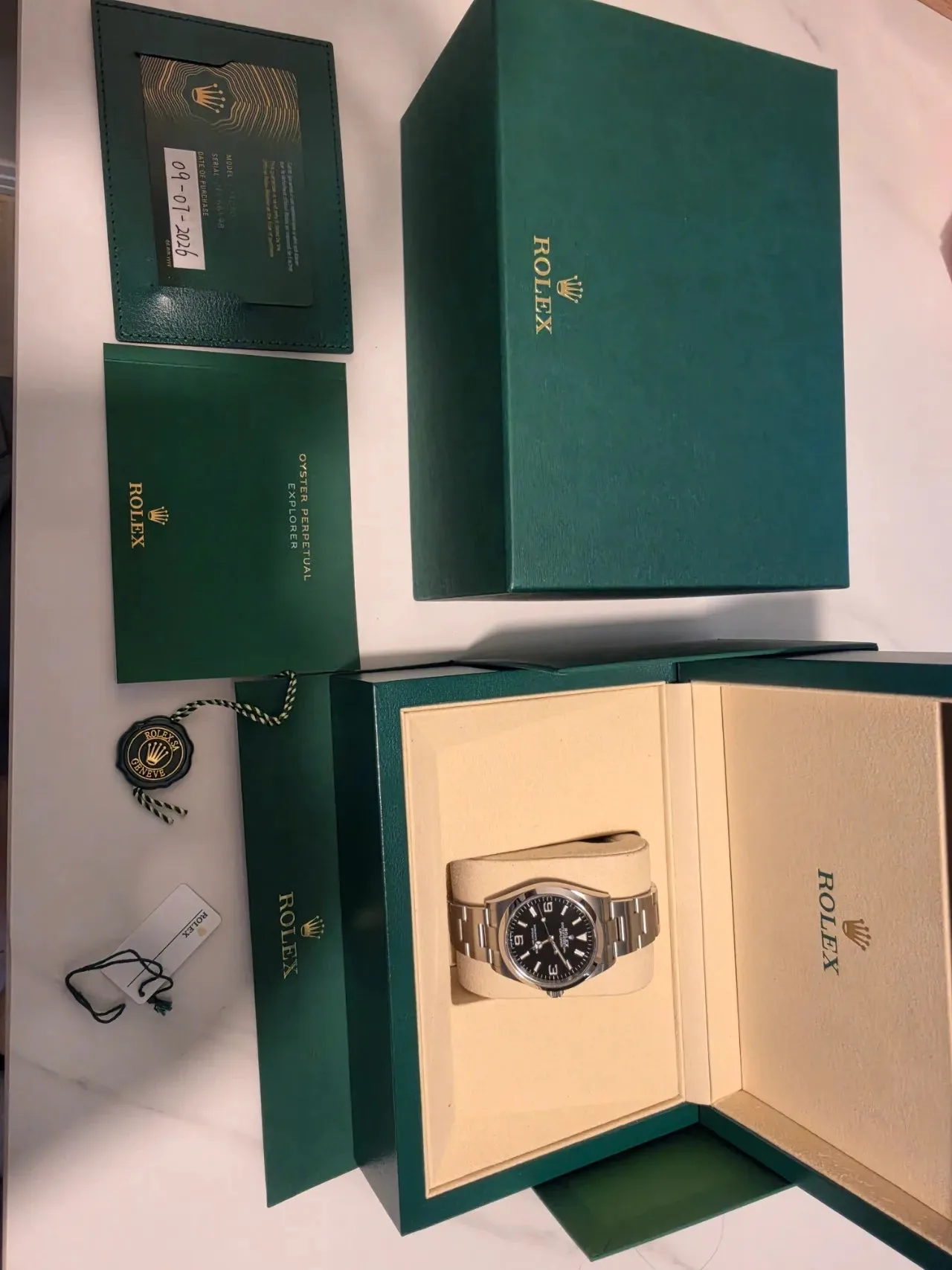 롤렉스 익스플로러1 36mm 124270 새제품 2026