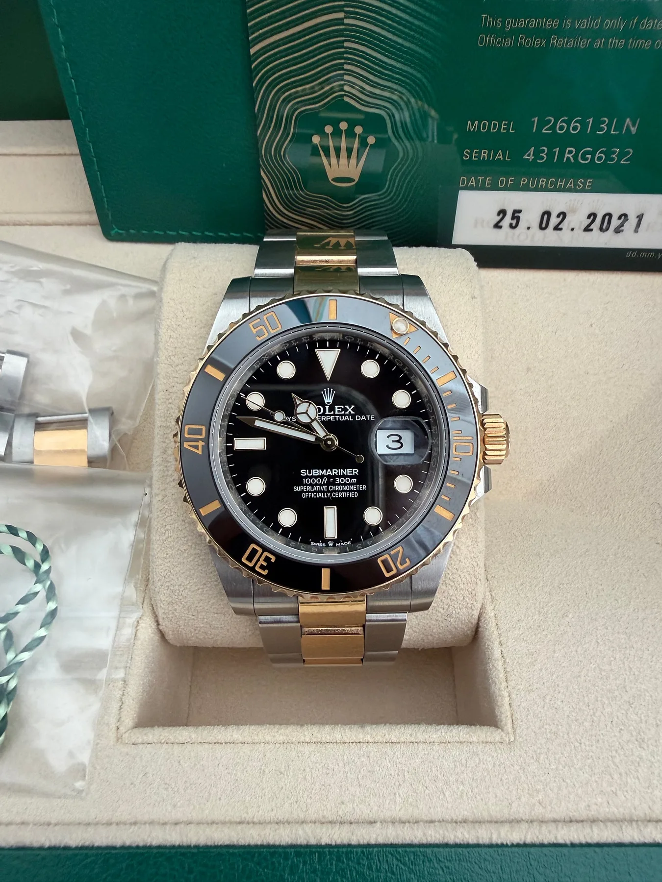 롤렉스 서브마리너 126613LN 흑콤 41mm 2021 사진 1