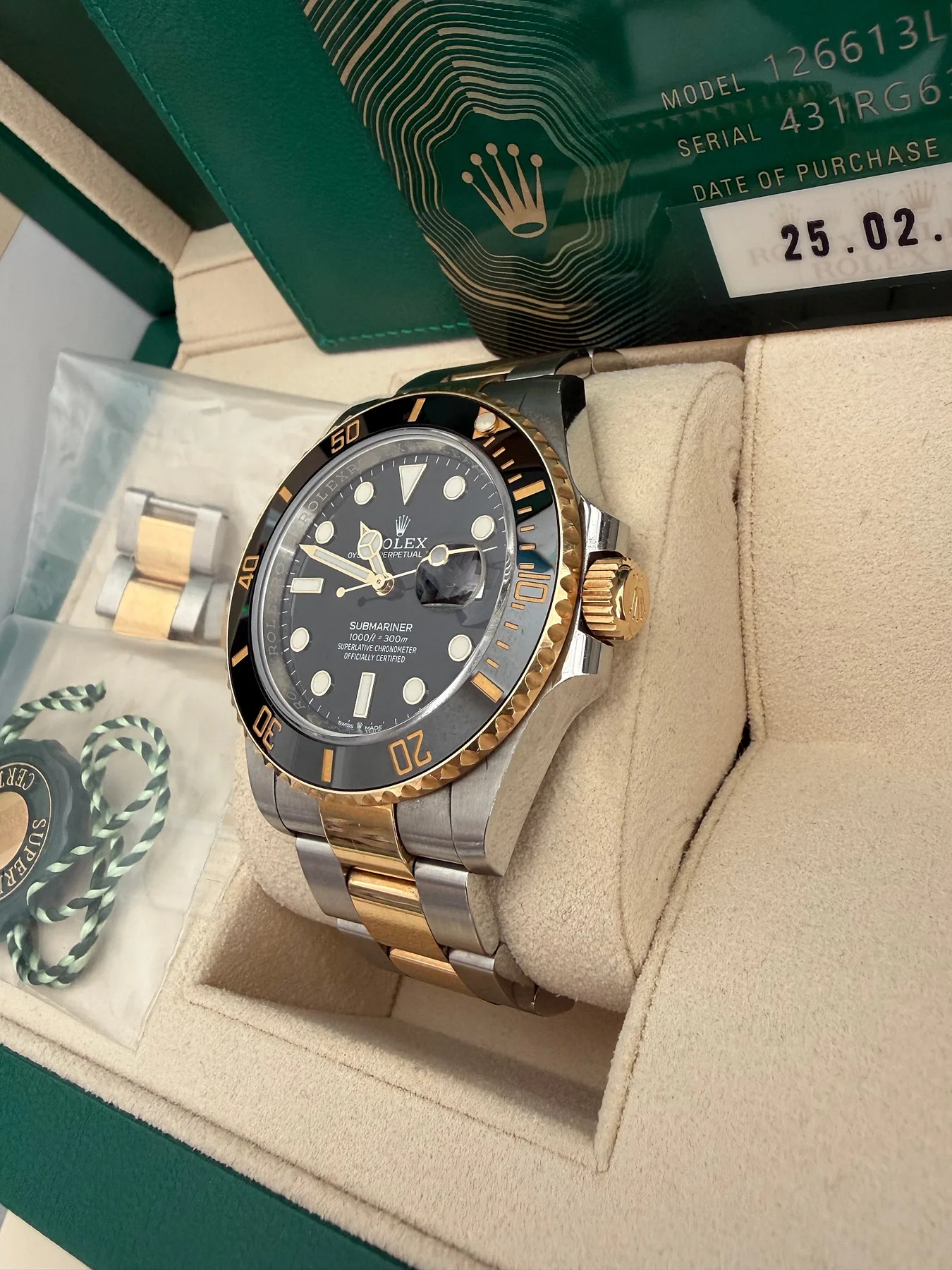 롤렉스 서브마리너 126613LN 흑콤 41mm 2021 사진 3